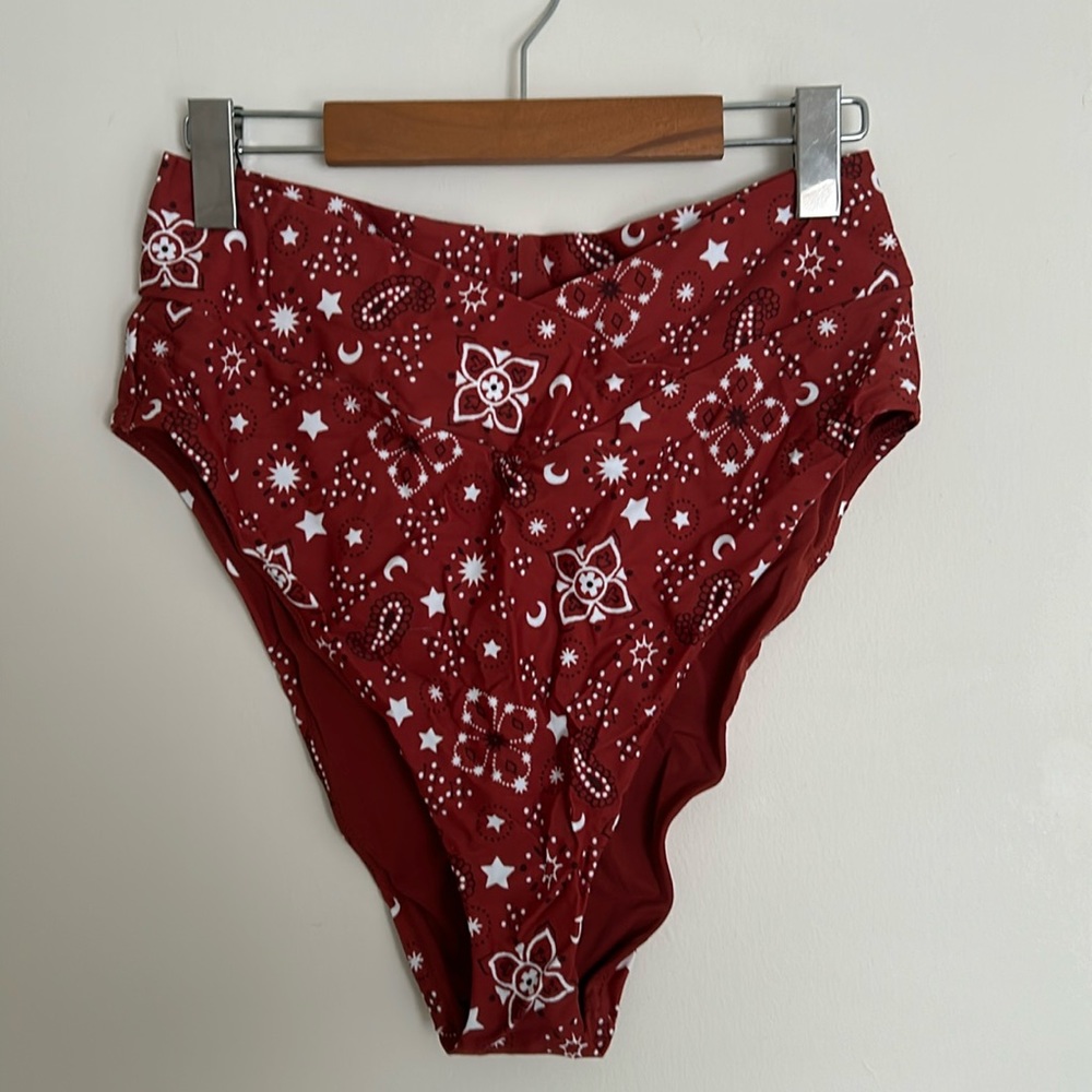 Aerie Super Cheeky High Waisted Bikini Bottoms NEVER WORN
